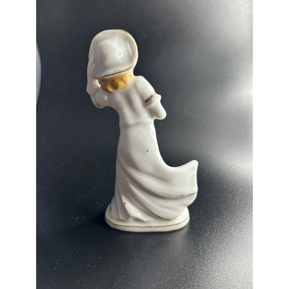 Vintage Art Deco Porcelain Woman Figurine - Picture 4 of 11